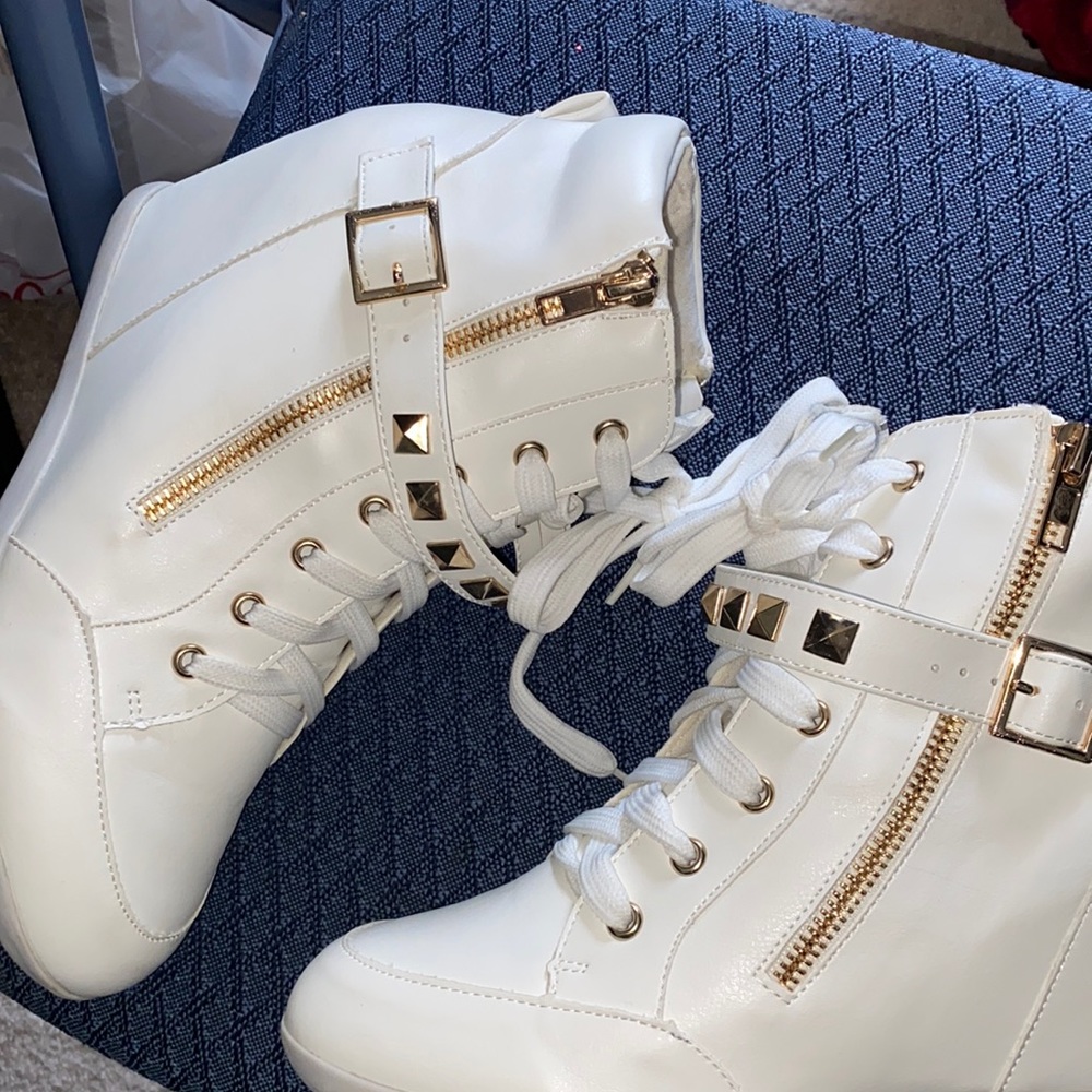 White sneakers